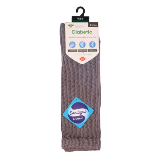 Diabetic Socks Grey (size 6-11)