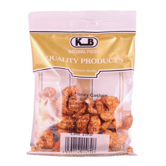 KB Nut Bags 55g Cashews Honey Roasted