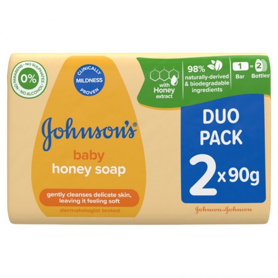 Johnson Baby Bar Soap 2 Pack 90g