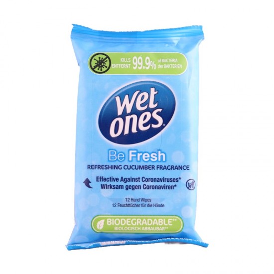 Wet Ones Anti-Bac Wipes 12's Be Fresh Original