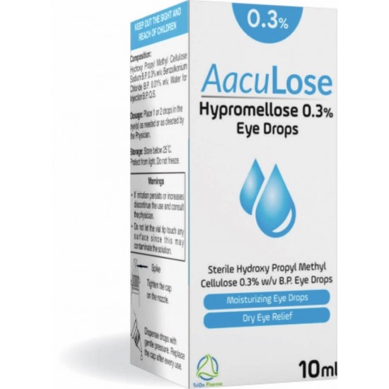 AacuLose Hypromellose Eye Drops 10ml  0.3%