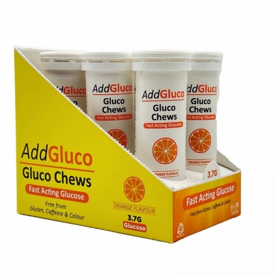 AddGluco Gluco Chews Tablets 3.7g 10's Orange