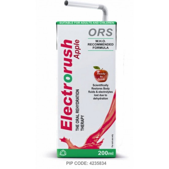 Electrorush Ors Rehydration Sol Apple 200ml