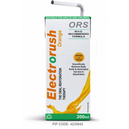 Electrorush Ors Rehydration Sol Orange 200ml