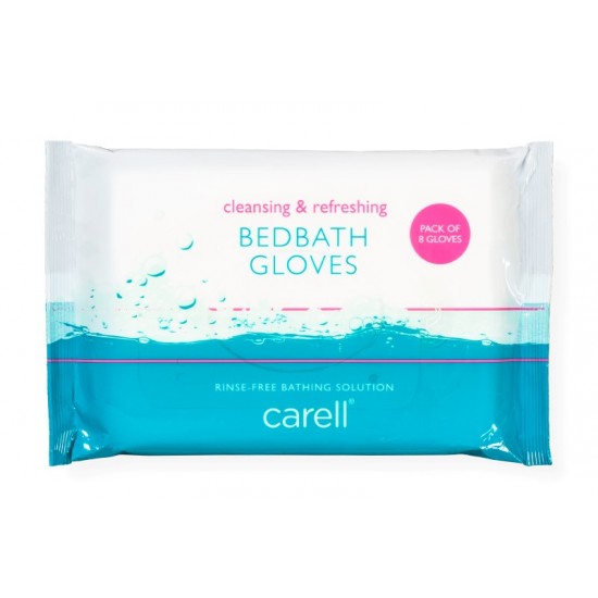 Clinell Carell Bed Bath Gloves 8's