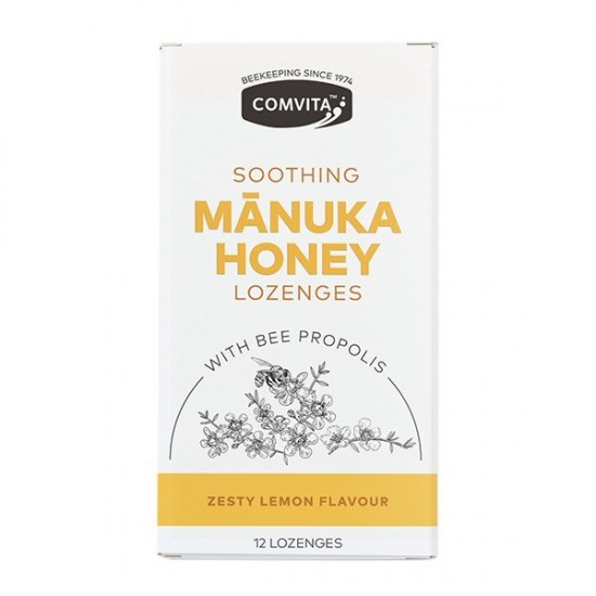 Comvita Manuka Honey Lozenges with Propolis Lemon & Honey 12's