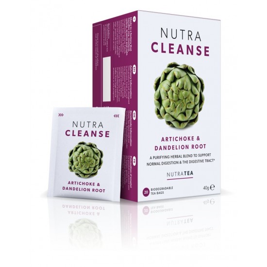 Nutratea Biodegradable Tea Bags 20's Nutra Cleanse Artichoke & Dandelion Root