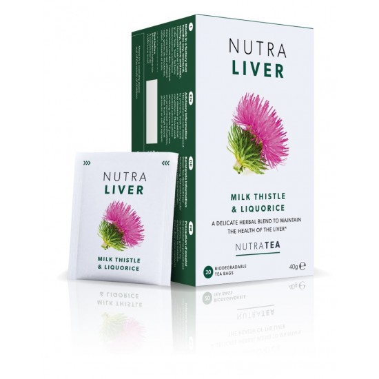 Nutratea Biodegradable Tea Bags 20's Nutra Liver Milk Thistle & Liquorice