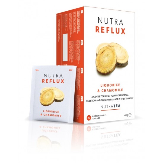 Nutratea Biodegradable Tea Bags 20's Nutra Reflux Liquorice & Chamomile