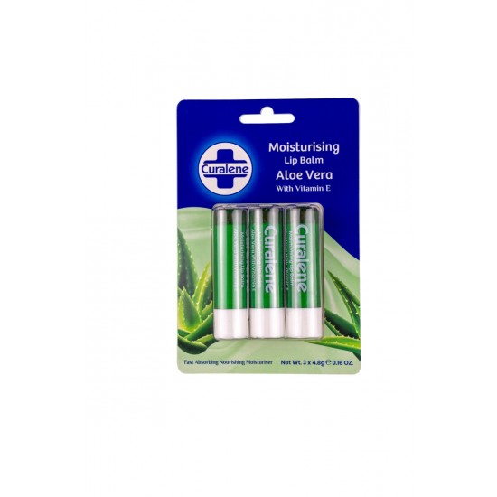 Curalene Lip Balm 3pk - Aloe Vera