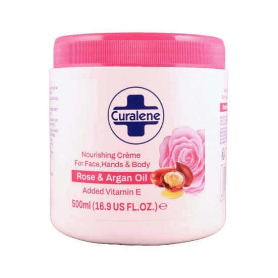 ** Curalene Nourishing Creme 500ml Rose & Argan Oil