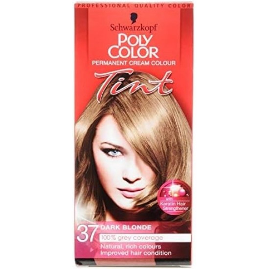 **Poly Color Permanent Cream Colour Tint 37 Dark Blonde