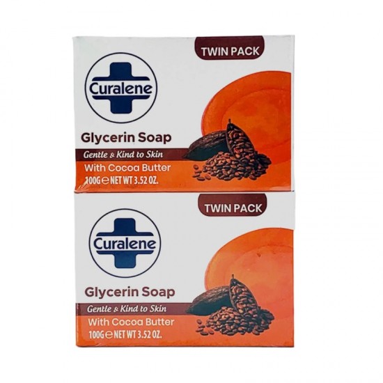 **Curalene Glycerin Soap 2pk - with Cocoa Butter