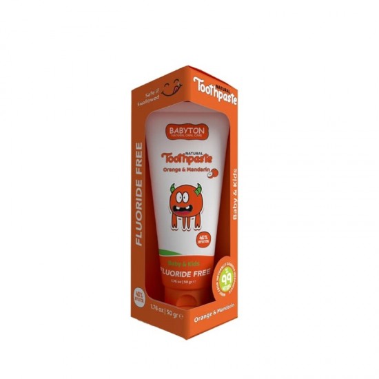 Babyton Baby And Kids Orange & Mandarin Natural Toothpaste 50g