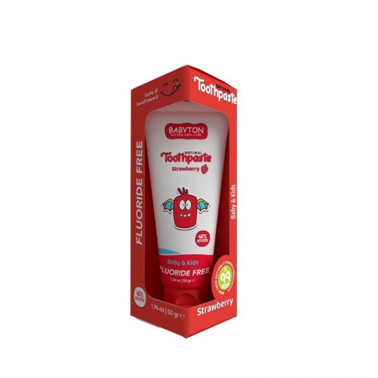 Babyton Baby And Kids Strawberry Natural Toothpaste 50g