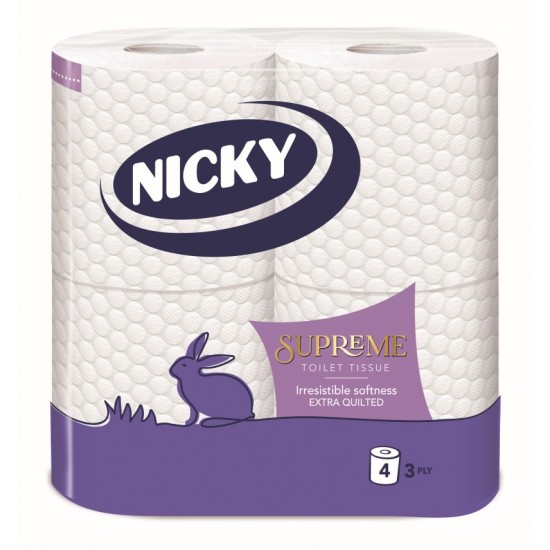 Nicky Supreme Toilet Tissue 4-Roll