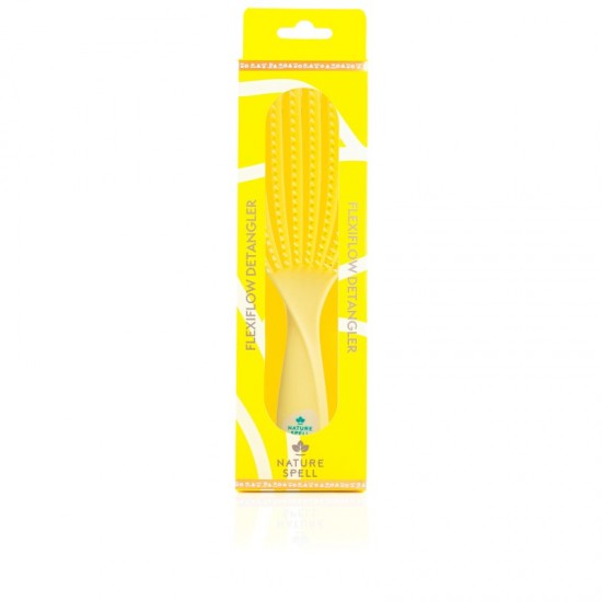 Nature Spell Flexiflow Detangler Brush Yellow