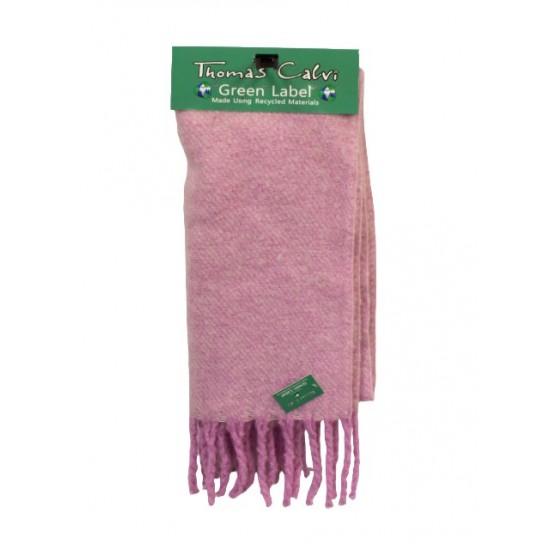 Ladies Knitted Blanket Scarf Pink