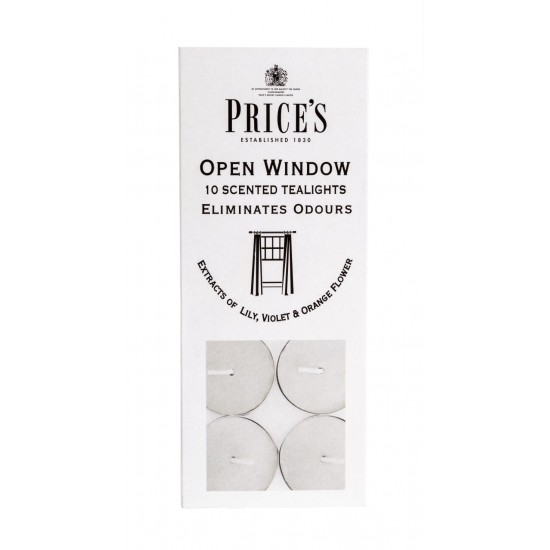 Prices Scented Tealights 10's Open Window*