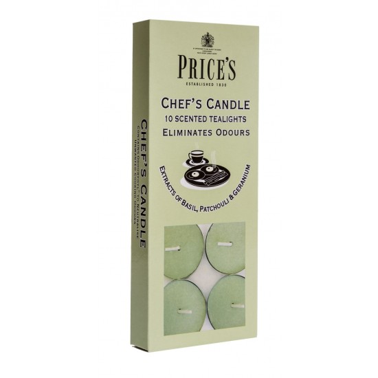 Prices Scented Tealights 10's Chef's Candle*